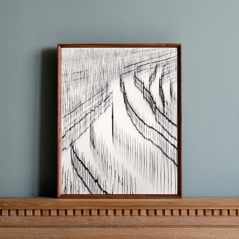 Japanese solid wood photo frame nordic originality simple design kids art living room show home decor porta retrato