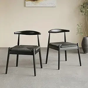 Dining chairs set of 2 mid century modern kitchen & room for room,dining table with solid wood leg - united states