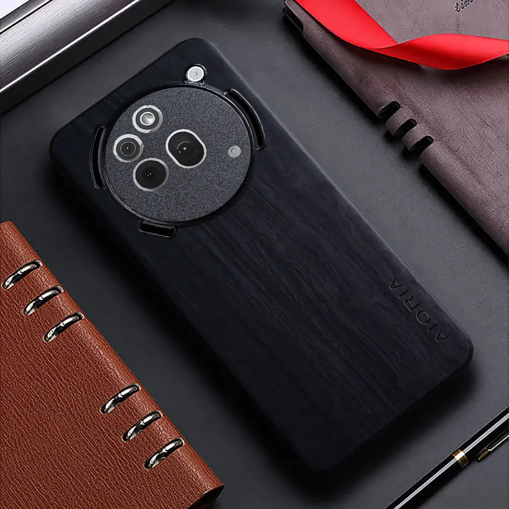 Case for nothing phone 3a pro 3 cmf 1 2 2a plus funda bamboo wood pattern leather cover nothing phone 3a pro case - bk