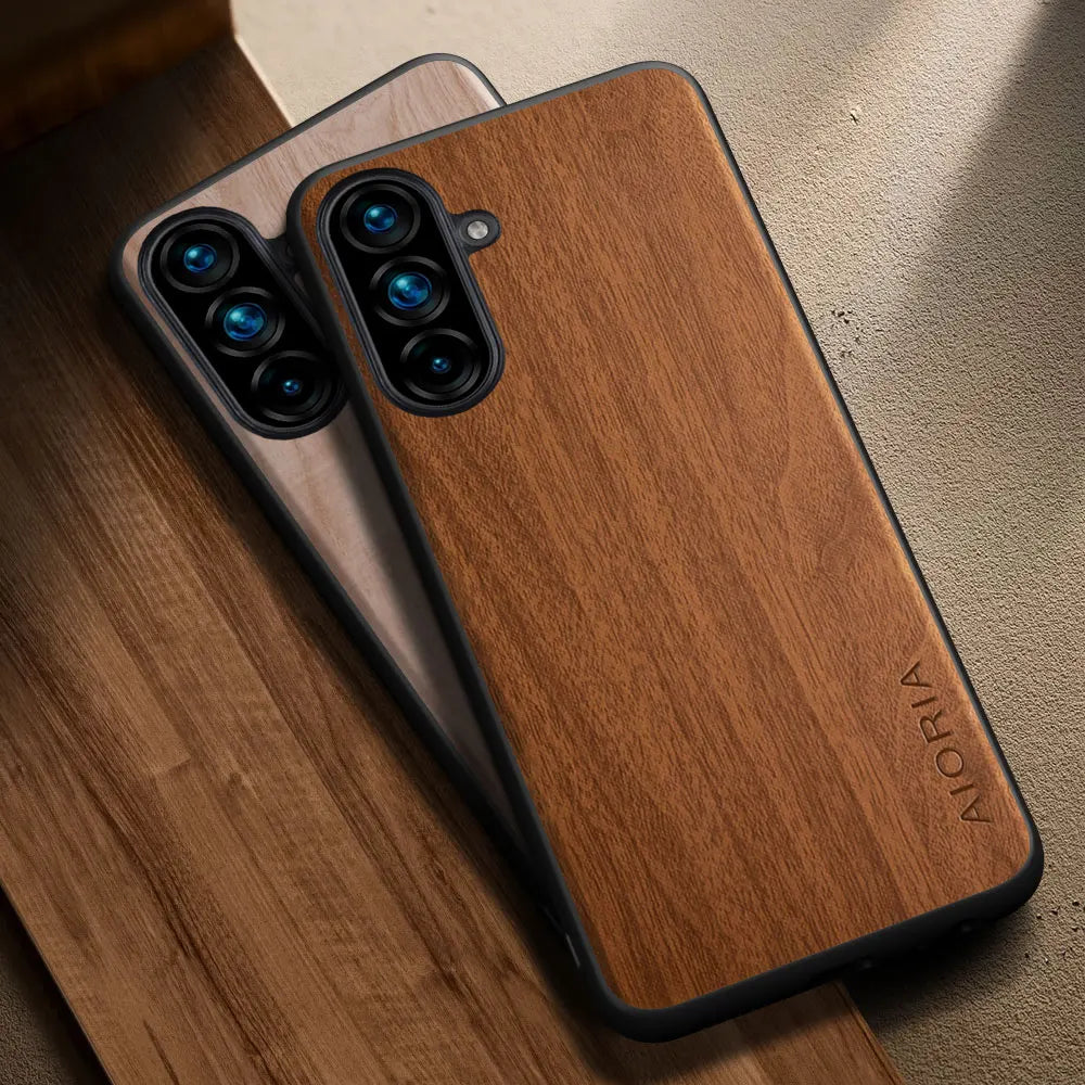 For samsung galaxy a56 a36 a26 a16 a06 case capa funda unique design wooden pattern pu leather stylish phone case coque