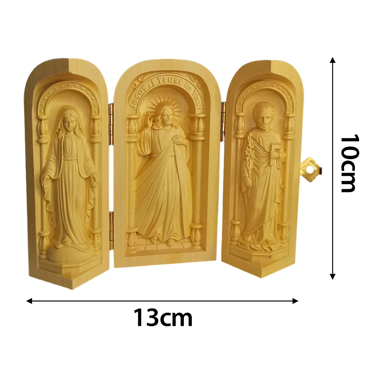 Wood carving ornaments statues small catholic ornament religious relics crafts for bedroom home table souvenir gift