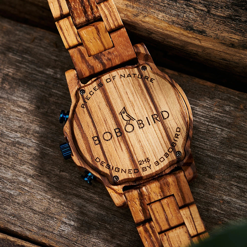 Bobobird men’s wooden watch classic style eco-friendly timepiece for business casual wear christmas gift him