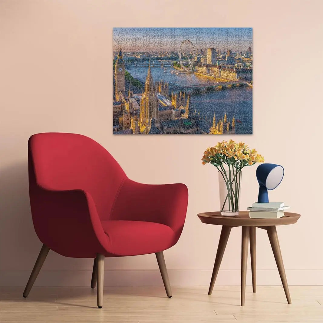 Adult jigsaw puzzle 1000 pieces toys london city wooden decor exercise brain thinking holiday birthday gift