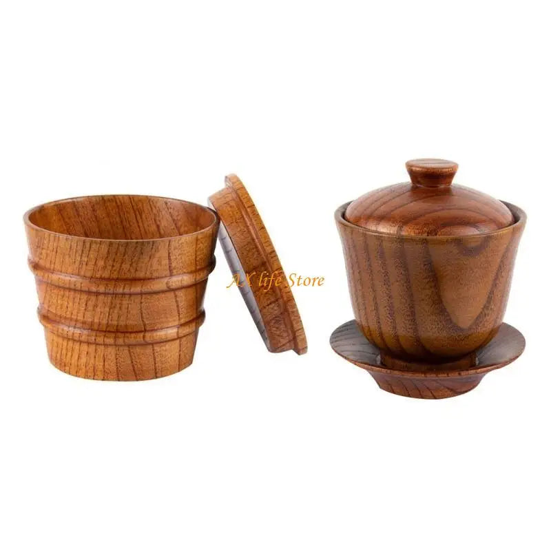 J2ha wooden mugs vintage teacup handmade mug coffee espresso tea cups log solid material for kitchen