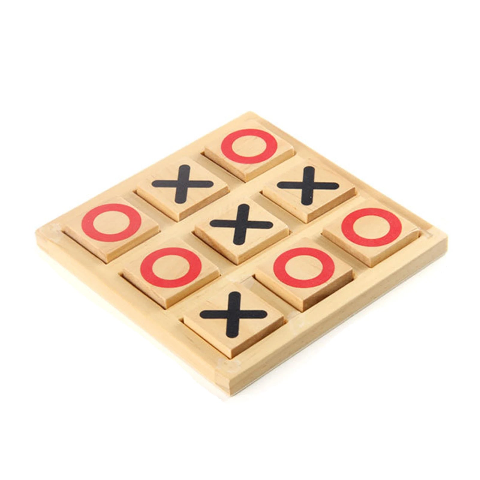 Wooden tic-tac-toe board game logical thinking training toy for family gathering - plane / china - tic tac toe