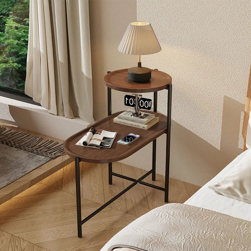 round-coffee-table-with-storage-tray-2-tier-oval-end-tables-wooden-small-side-table-for-living-room