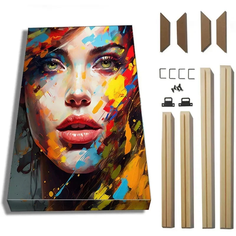 Dropshipping wooded photo frame diy wood painting for photos on the wall 50x70 60x80 cm,room home decor picture frames