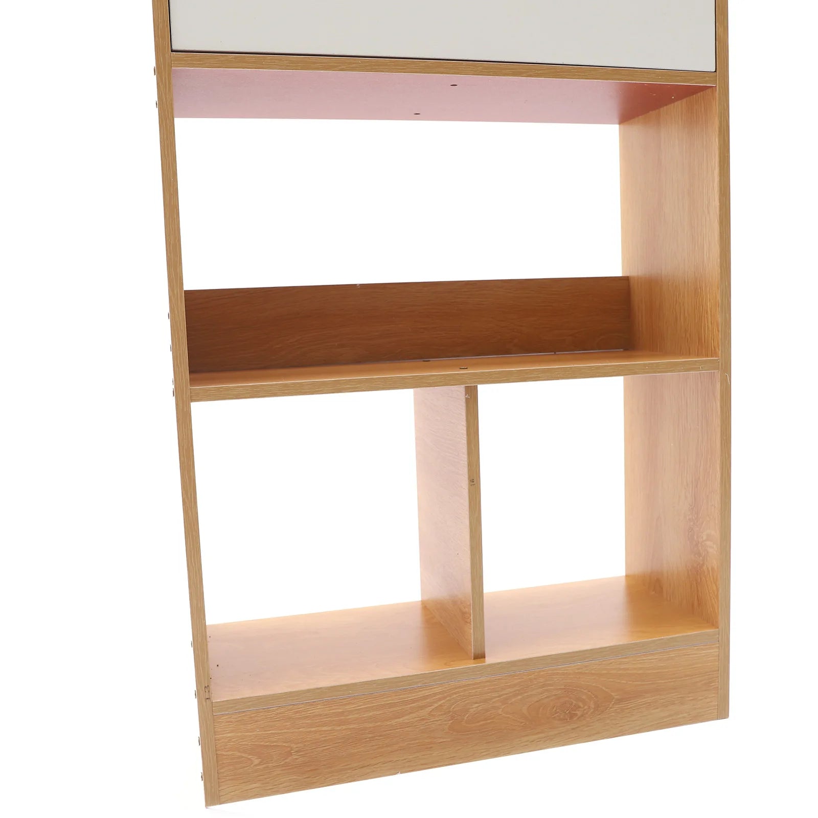 19.68x7.87x61.02 inch storage cabinet bookcase organizer with drawer mdf wood color - united states - bookshelf