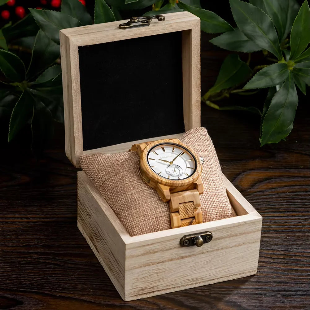 Bobobird wooden watch top fashion casual clock quartz wristwatch engraved custom logo man watches best man gift wood