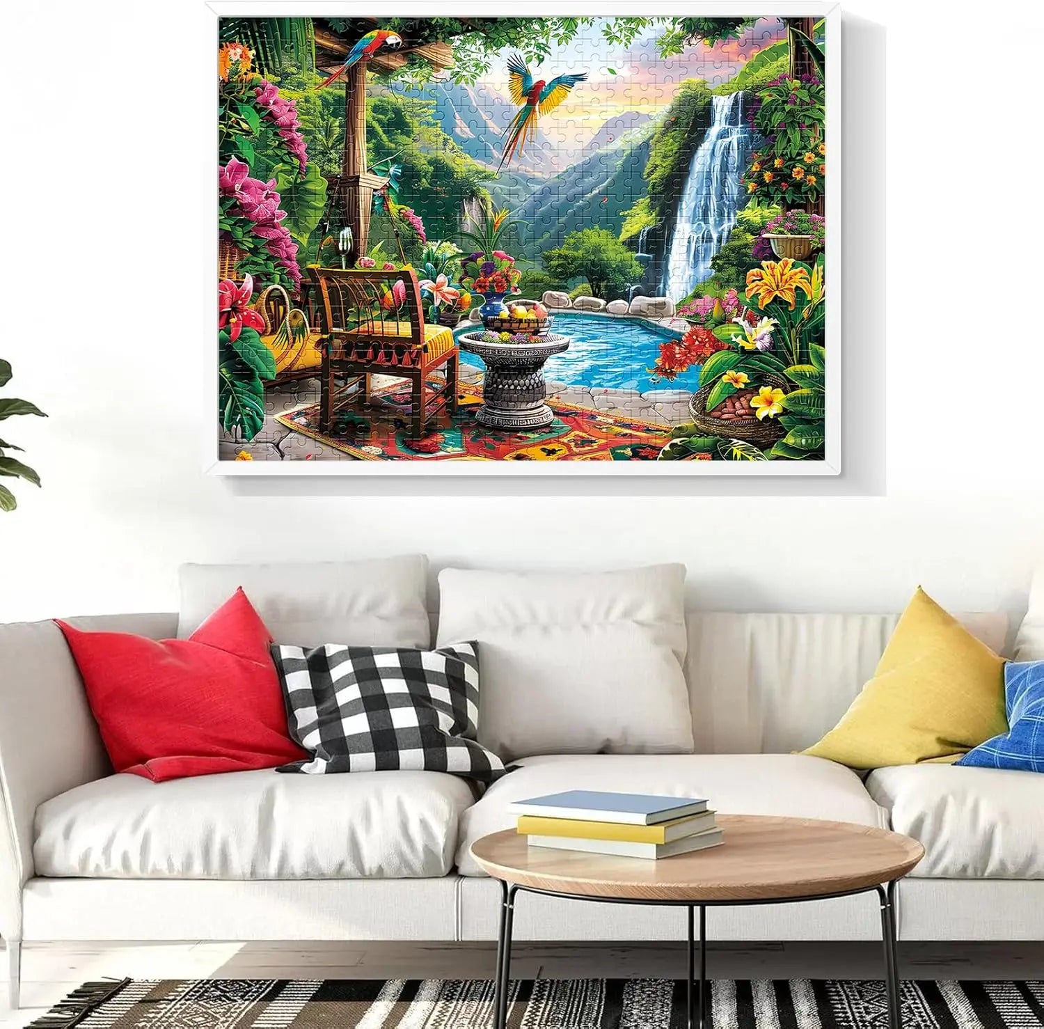 Mountain forest 300/500/1000 pieces creative jigsaw puzzle wooden anti stress floor toys for adult games birthday gift