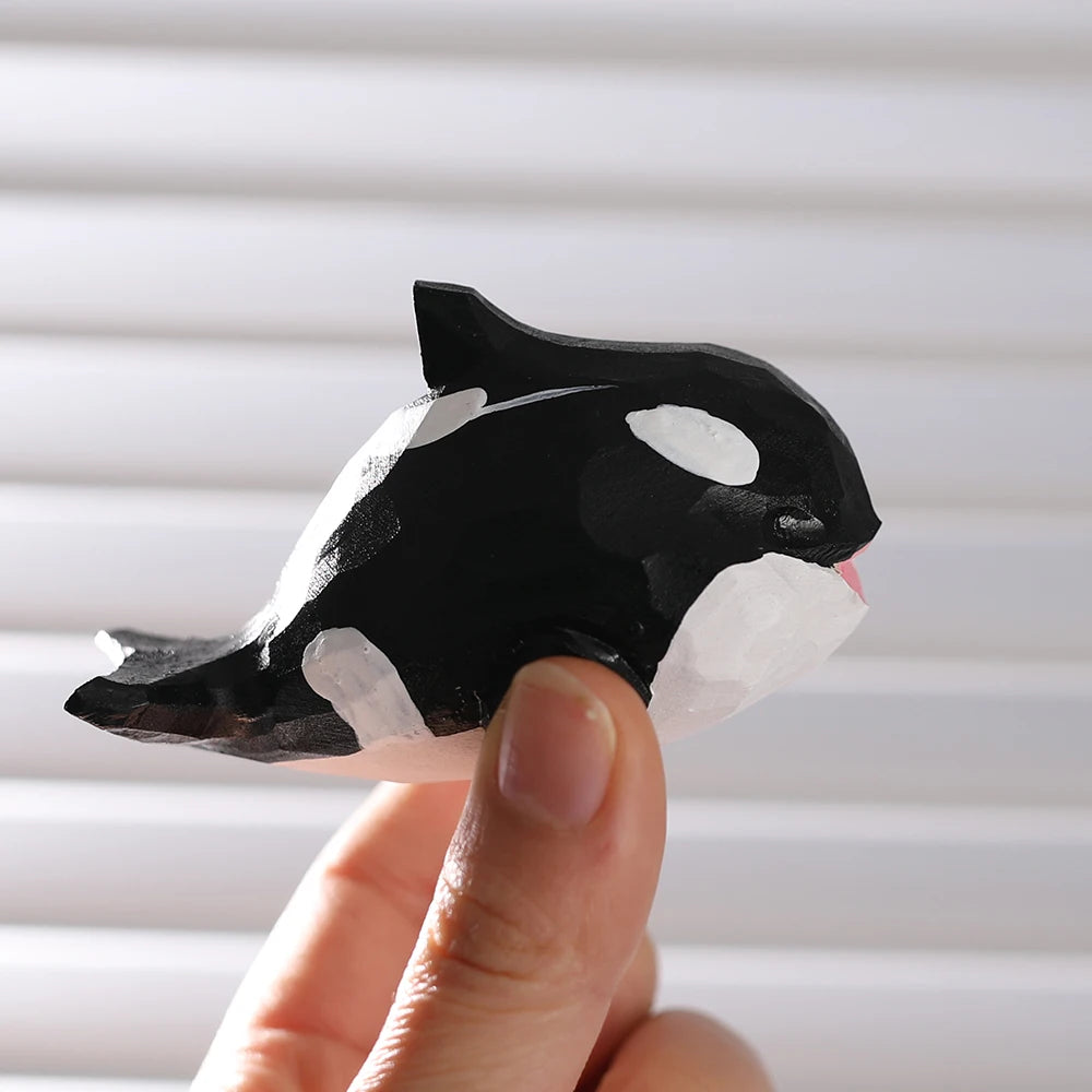 Handcrafted wood carving home decorations decoraciones para el hogar desk accessories room decor handmade shark statue