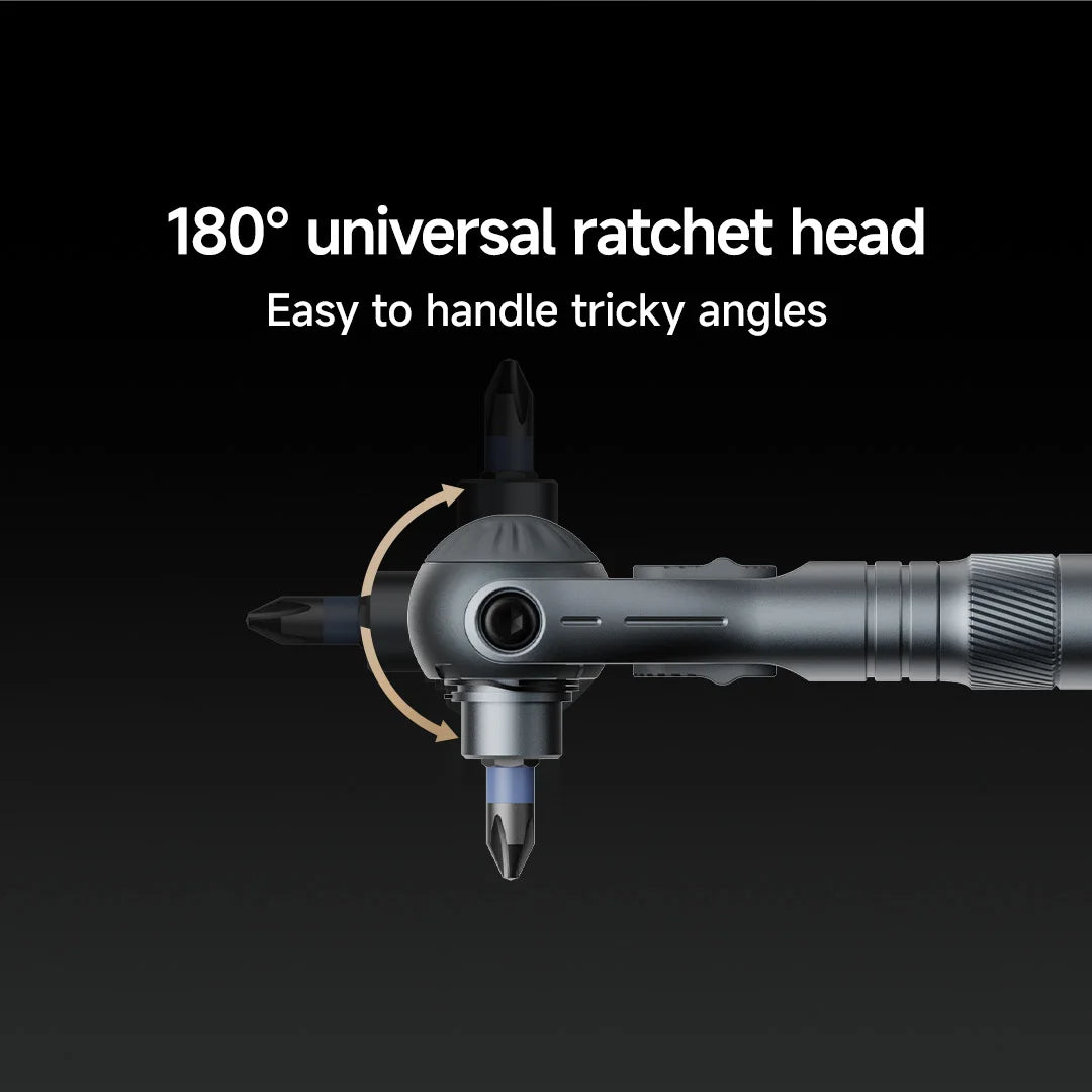 Vman 40-in-1 multi-function ratchet screwdriver kit with magnetic bits – mini repair tool set for pc iphone & home