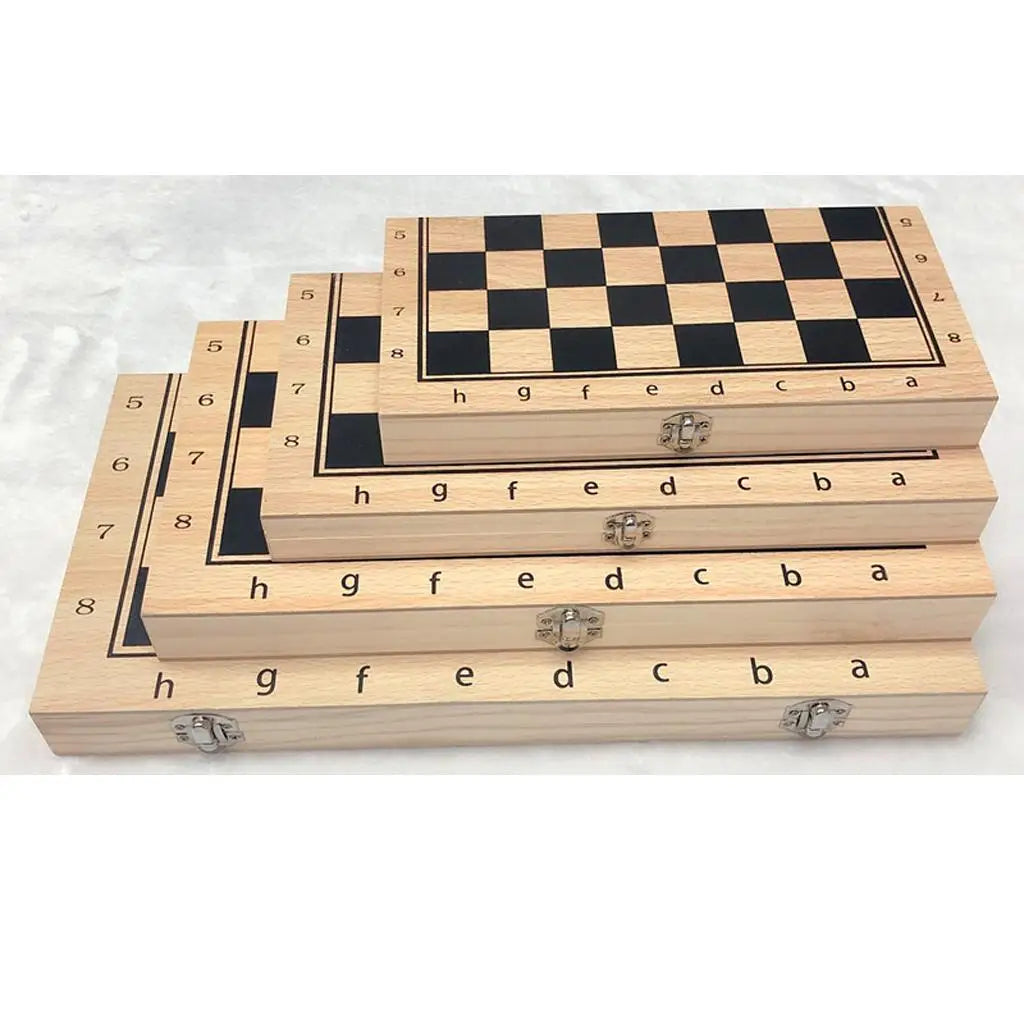 Folding wooden chess checkers backgammon cm / 34cm / 39cm for choose