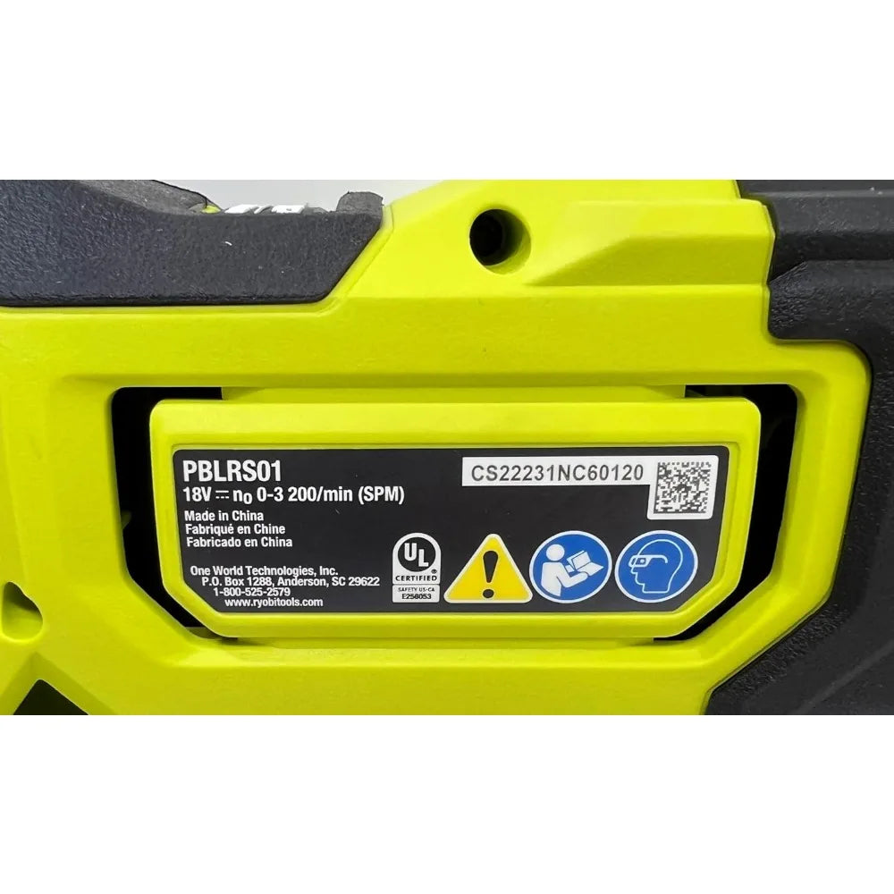 Ryobi one+ hp 18v brushless cordless reciprocating saw (tool only) - united states / green black