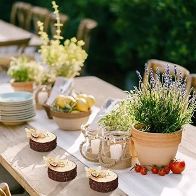 10/15/20pieces guest gift candles wedding wooden tealight candle holders bridal shower thank you baby gifts party favors