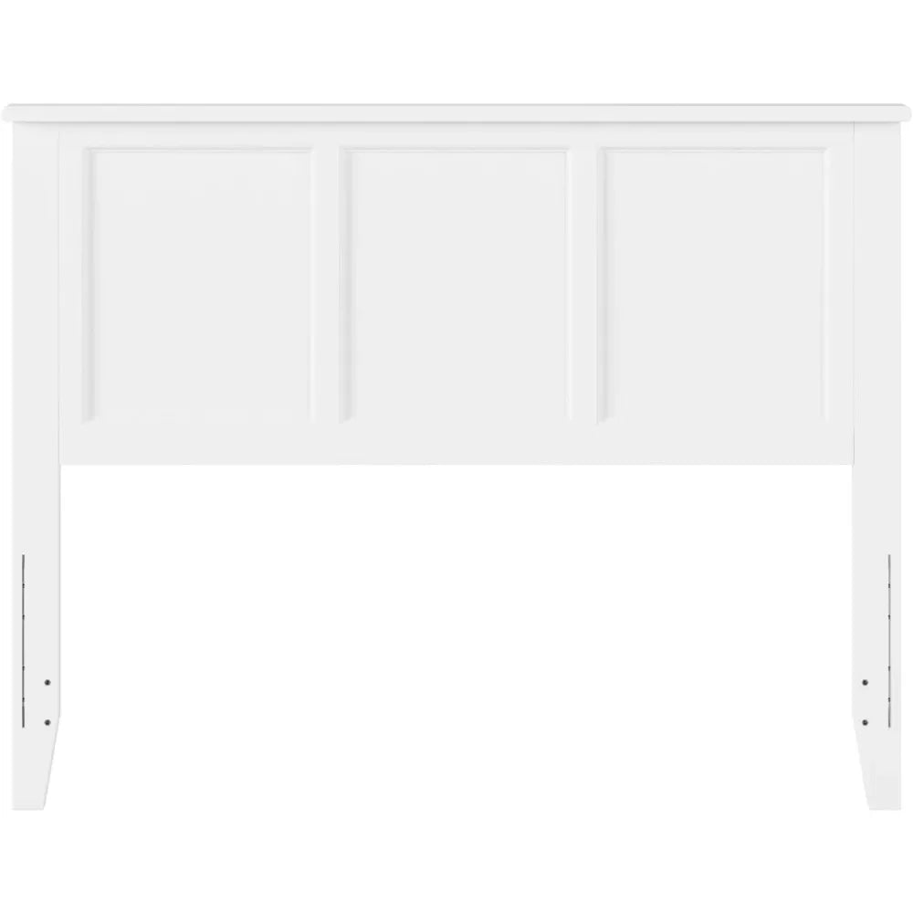 Madison full solid wood panel headboard with attachable charger white - united states
