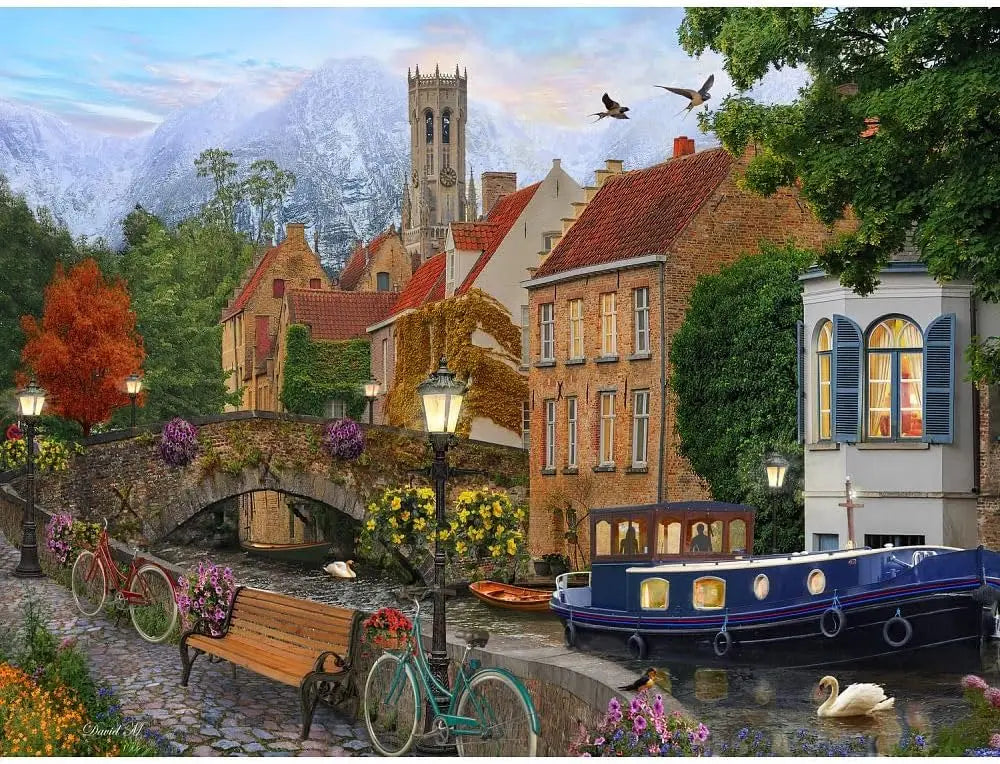 Canal living 300/500/1000 pcs jigsaw puzzle wooden for gameroom bedroom entertainment toys adult special graduation