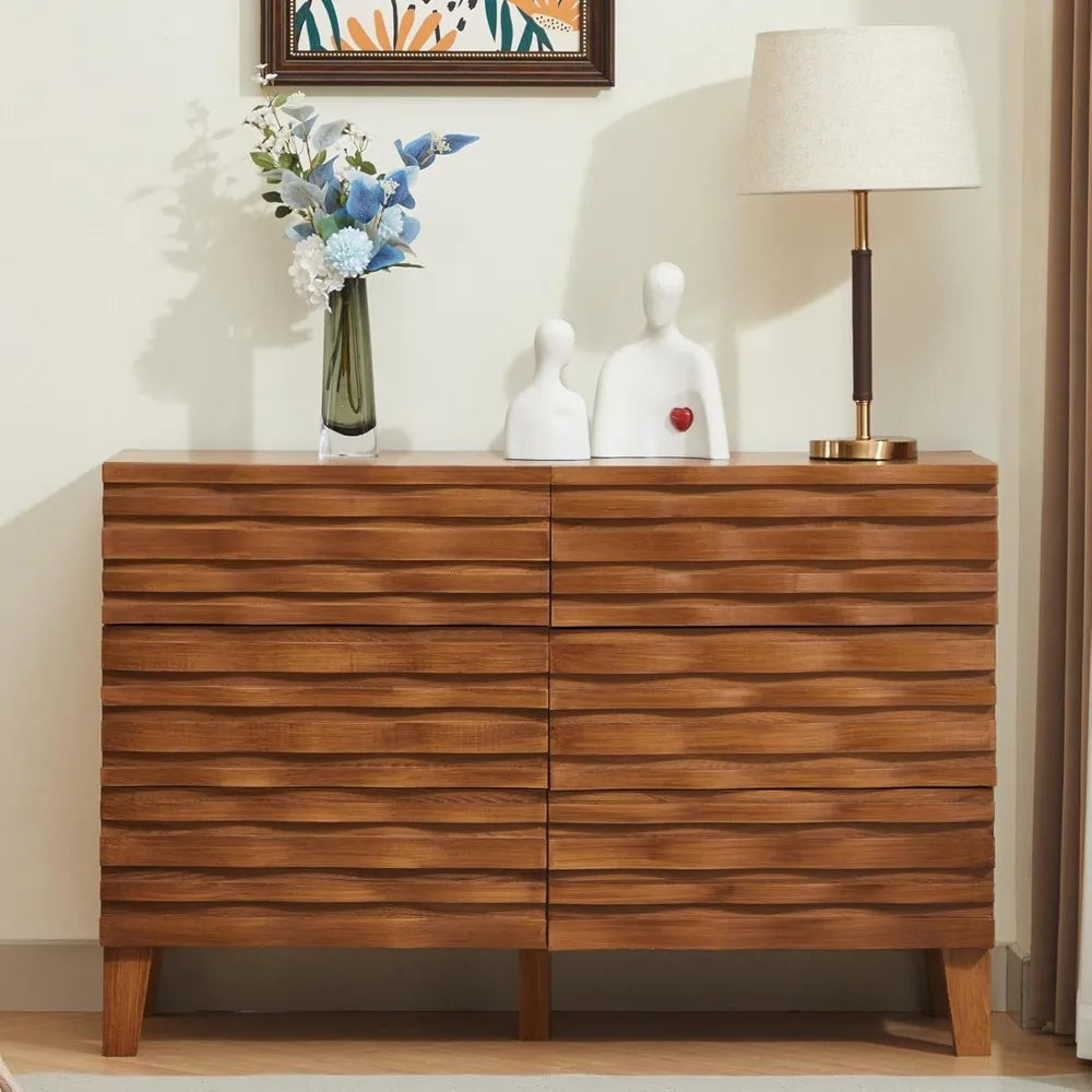 solid-wood-face-6-drawer-dresser-mid-century-modern-dresser-with-chest-flutted-chest-of-drawers-with-moire-patten-for-bedroom