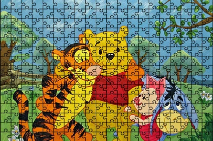 108/200/300/500/1000 pieces disney winnie the pood jigsaw puzzles for adults toys gifts wooden high-quality floor