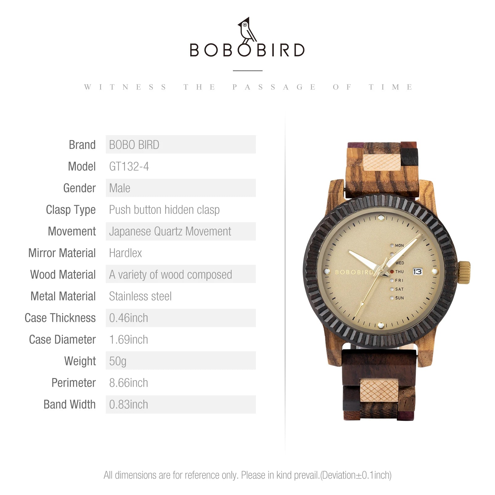 Bobobird men’s wristwatch japanese quartz movement wooden watch fashion business engraved chronograph calendar great