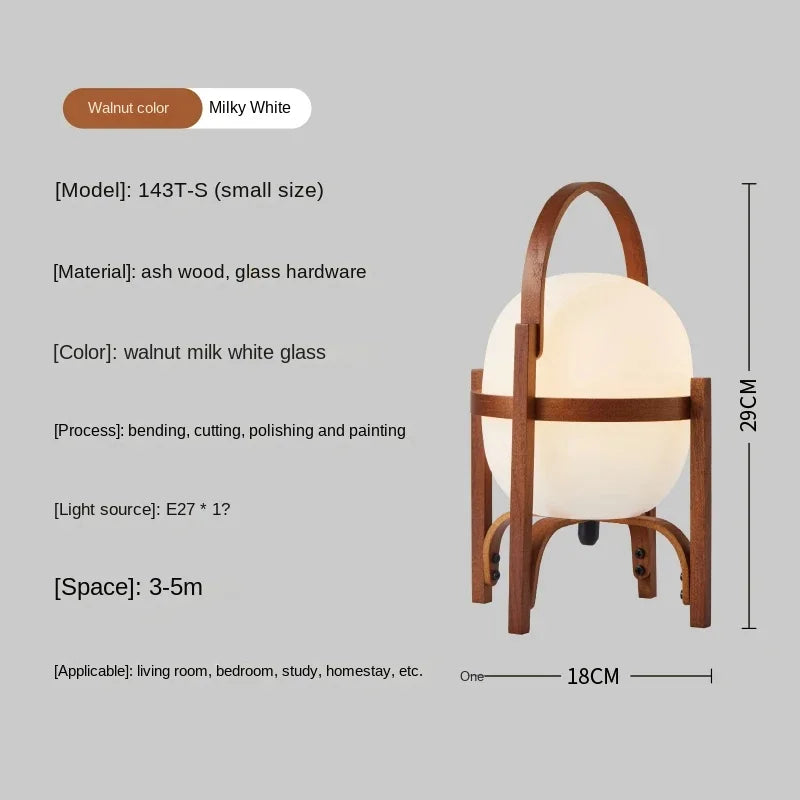 Cole cestita floor lamp art modern simple led wood light living room study bedroom bedside home restaurant decoration