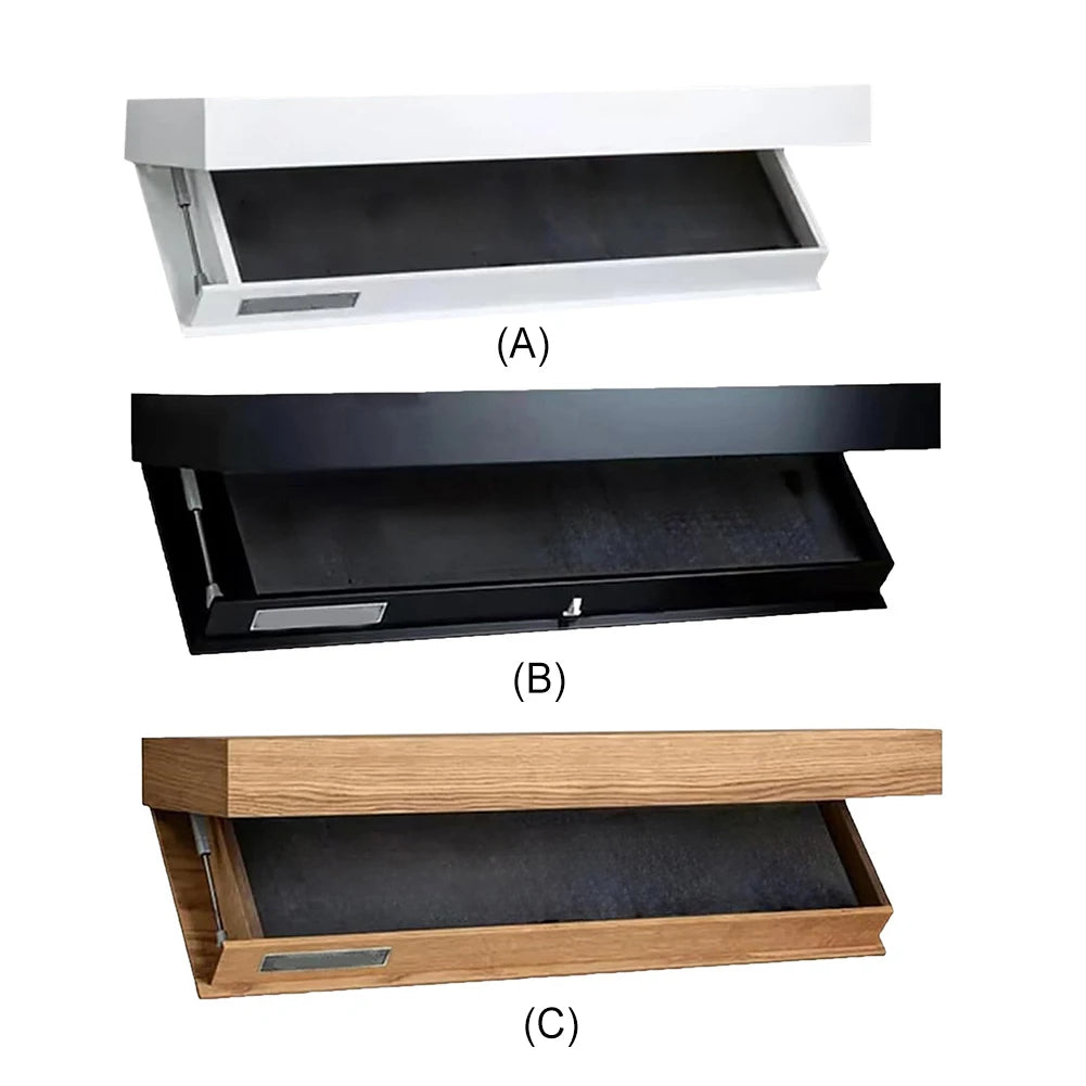Wooden concealed floating shelf with secret compartment storage rack wall-mounted hidden shelves for book wine plants