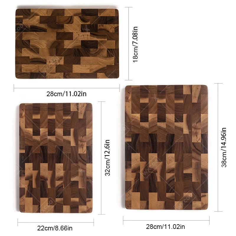 Wxcoo cutting board kitchen tools wood double-sided chopping boards vegetable for fruit vegetables home