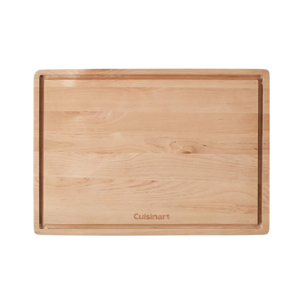 17 inch reversible maple wood cutting board with juice well ideal carving slicing dicing and serving durable kitchen