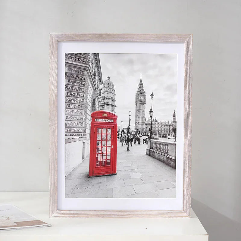 New vintage picture frames,old style solid wood photo frame for wall 6 7 8 10 inch frame,home decor,gifts,1pcs - d