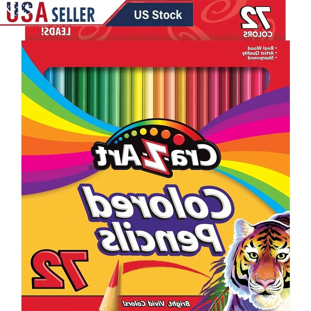 Classic colored pencils 72 count multicolor beginner child to adult back school - united states - color pencil