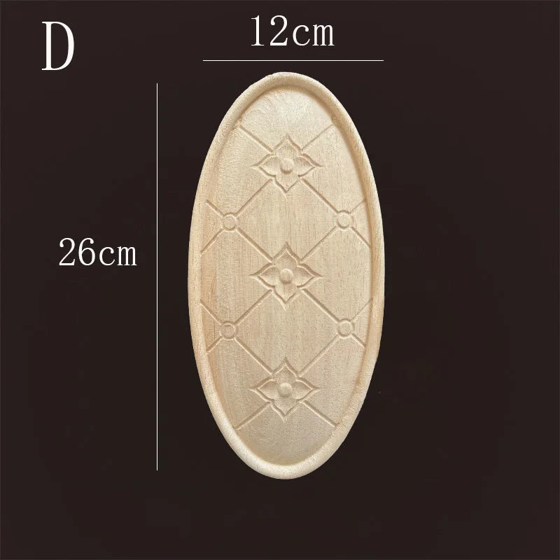 Vintage style rubber wood applique for living room cabinet easy-install onlays diy renovation upgrade furniture