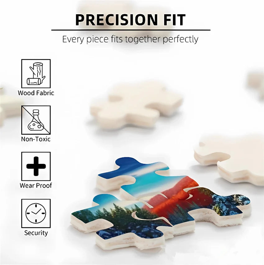 Jigsaw puzzles pieces for adults and families animals cat kitten dog golden puppy flower formation wooden diy