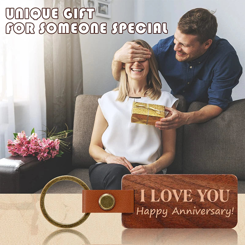 30pcs blank wood keychain wooden keyrings 5 styles of woods - colors mixed - key chain