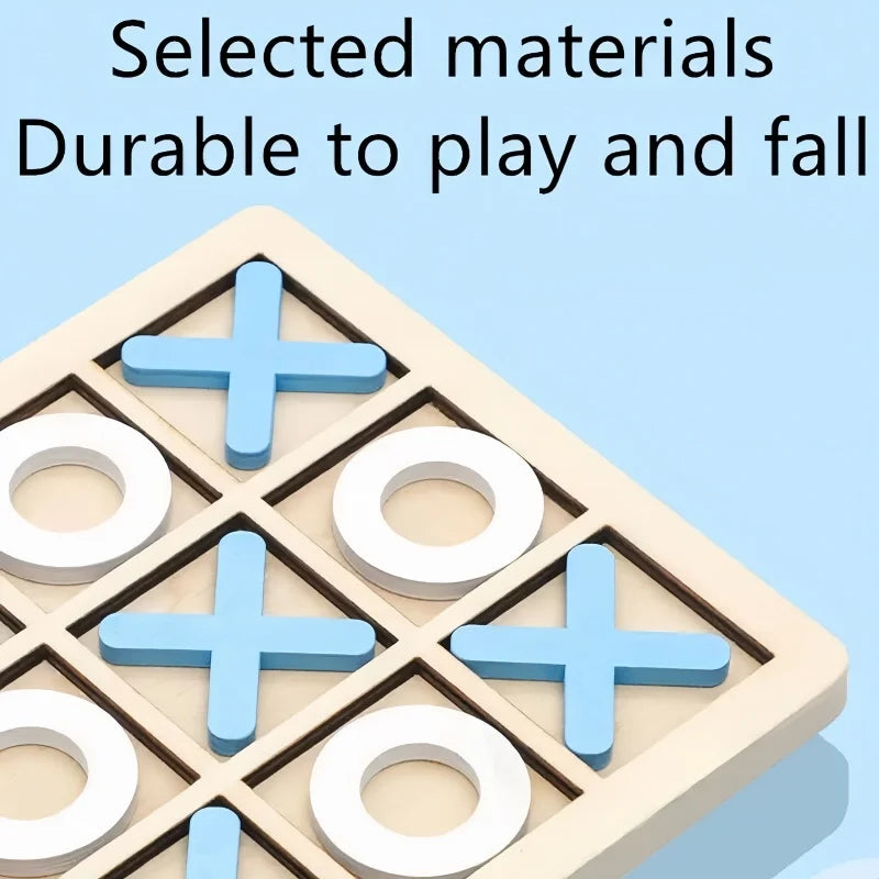 Xo tic tac toe wooden board game table toy parent-child interactive fun children puzzle toys for birthday party