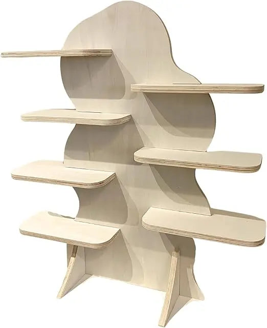 Collapsible 31 natural wood retail display shelf for vendor booths ideal candles and mugs - united states / b0cn56tjrl