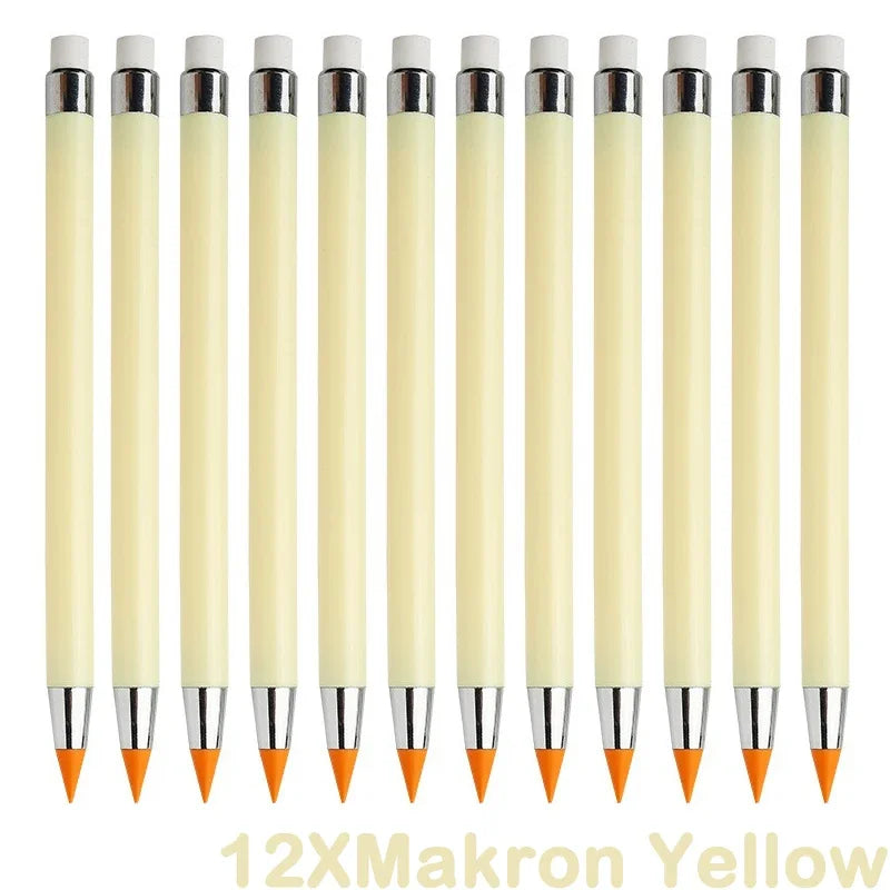 12 colors unlimited writing color pencil no ink novelty eternal pencils pen art painting school office supplies