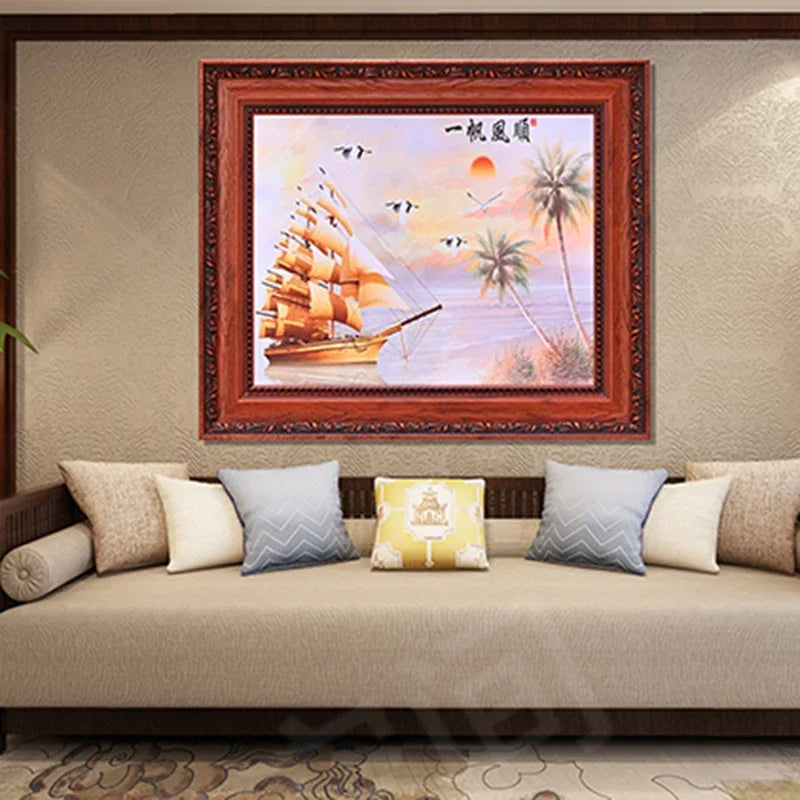 Personalized picture frame gift wall wooden family living room digital cuadros para fotos vintage home decor