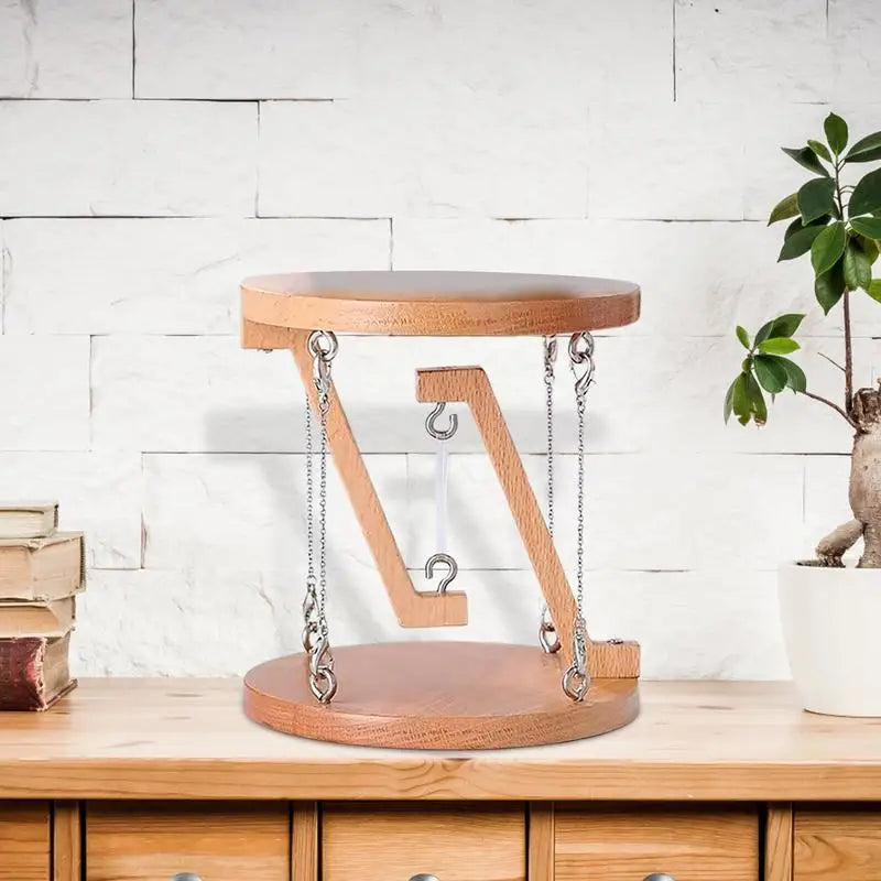 Tensegrity sculpture anti gravity building blocks table ornaments wooden physics gift education toys - decorative