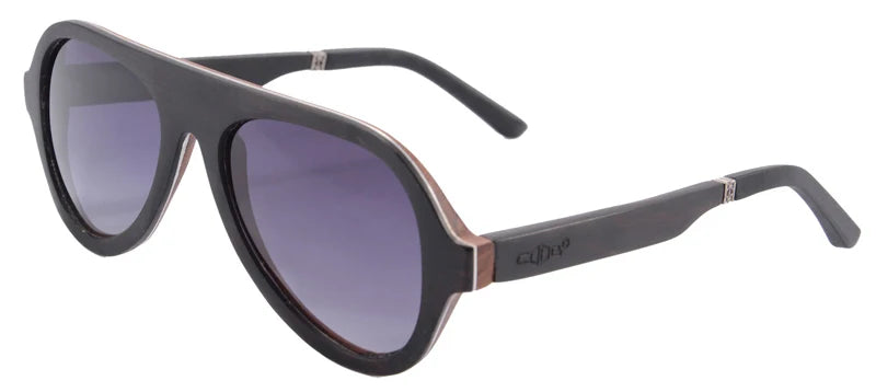 Shinu brand wooden sunglasses men 2023 wood for high quality polarized handmade glasses vintage lenses - ebony g grey