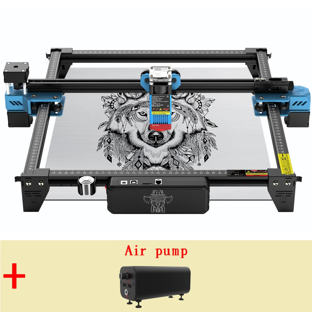 Twotrees 40w/80w woodworking cnc laser engraver tts pro wifi app control metal glass ceramic engraving wood mdf acrylic