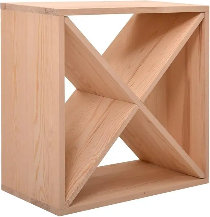 Wine racks cabinet 6pcs 24-bottle stackable storage cube wooden freestanding rack organizer for kitchen bar dining