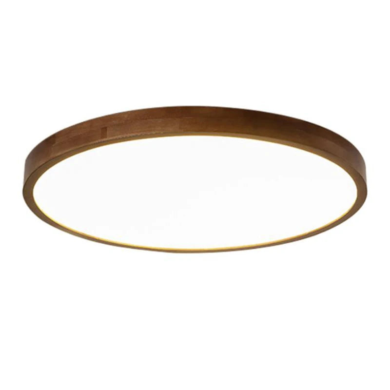 Ultra-thin modern led wooden ceiling lamp living room dining bedroom lighting indoor 110v 220v - black / 2.4g rc