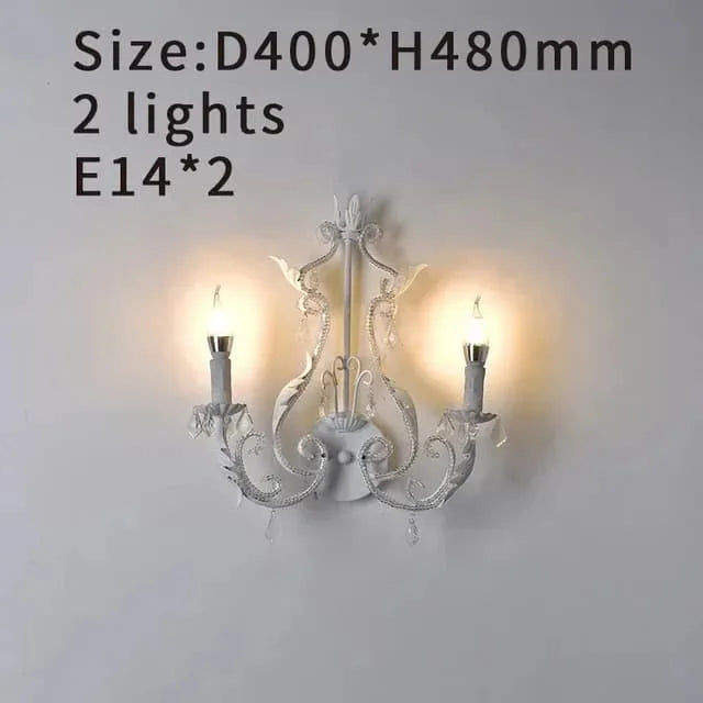 Vintage wood wall lamp for living room antique farmhouse candle sconce bedroom bedside mid century wooden lights