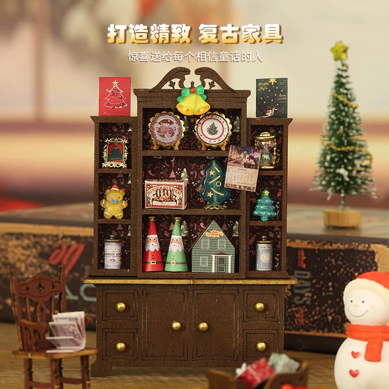 New diy christmas wonderland miniature kit - handcrafted 3d book nook model creative & black friday gift idea