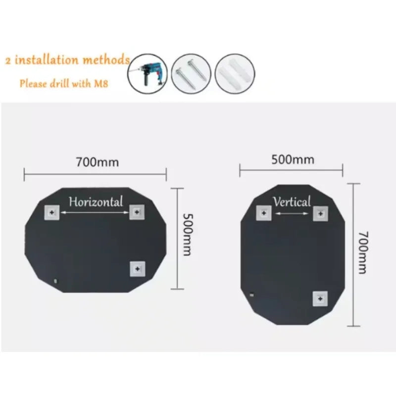 Single beveled edge frameless wall mount bathroom vanity mirror,classic fashion suitable for rooms bedrooms bathrooms