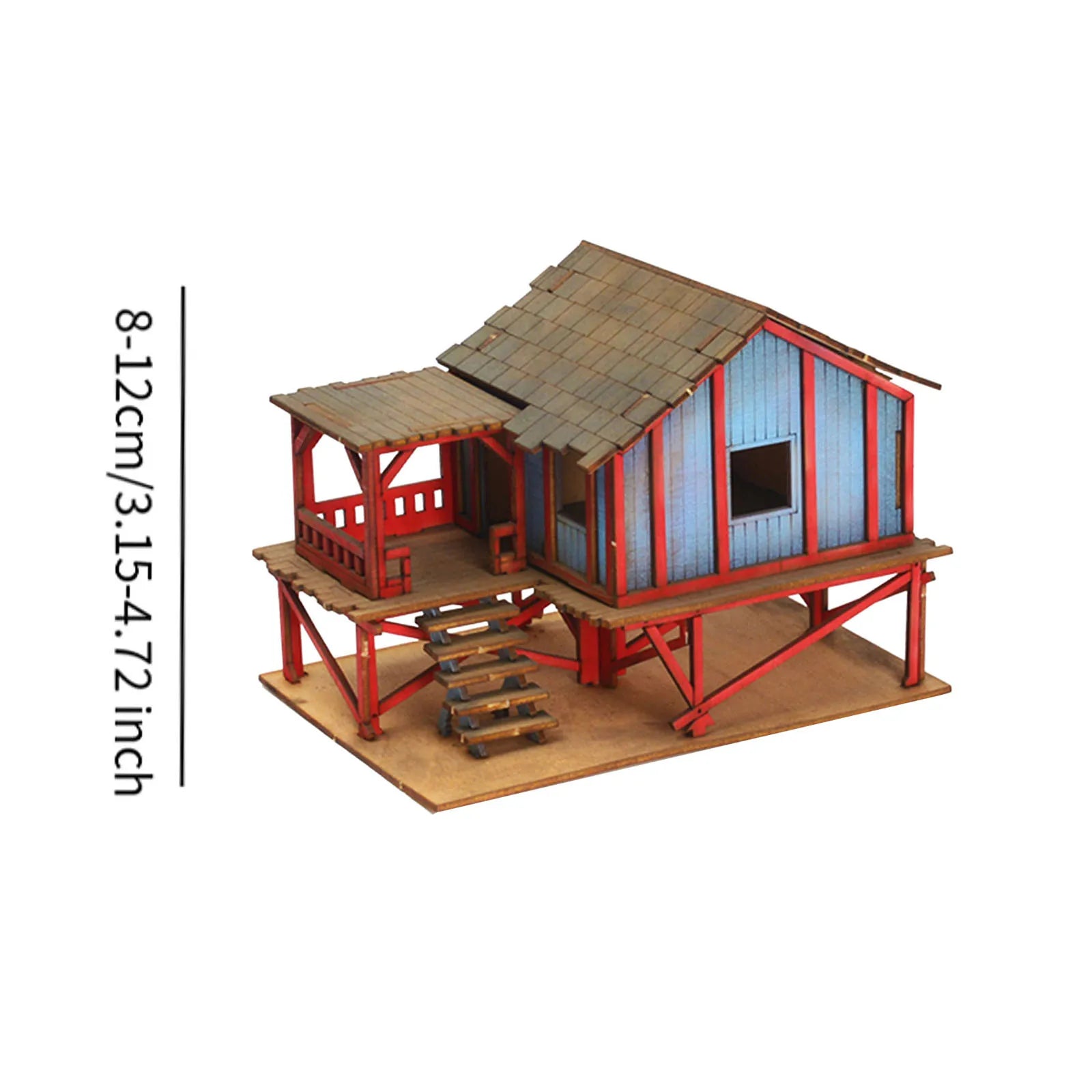 1/72 models diy wooden house assemble crafts miniature handmade buiilding model architecture kits diorama layout