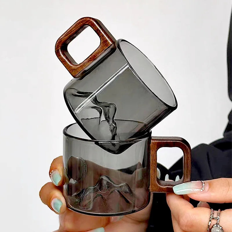 small-capacity-110ml-walnut-wooden-handle-glass-coffee-mug-freshly-ground-coffee-cup-home-tea-milk-breakfast-cups-drinkware