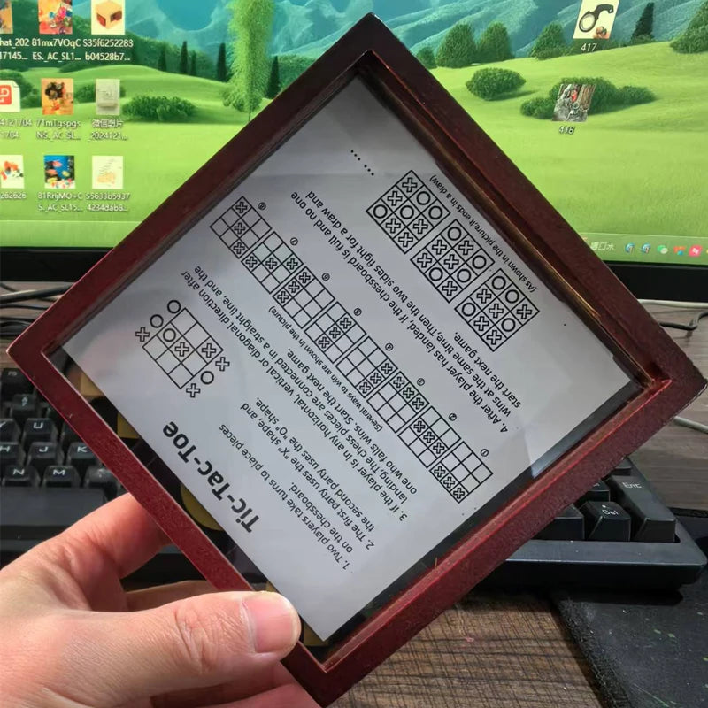 Classic xoxo wooden tic tac toe toy games family fun party favors for kids adults unique gifts juegos de mesa