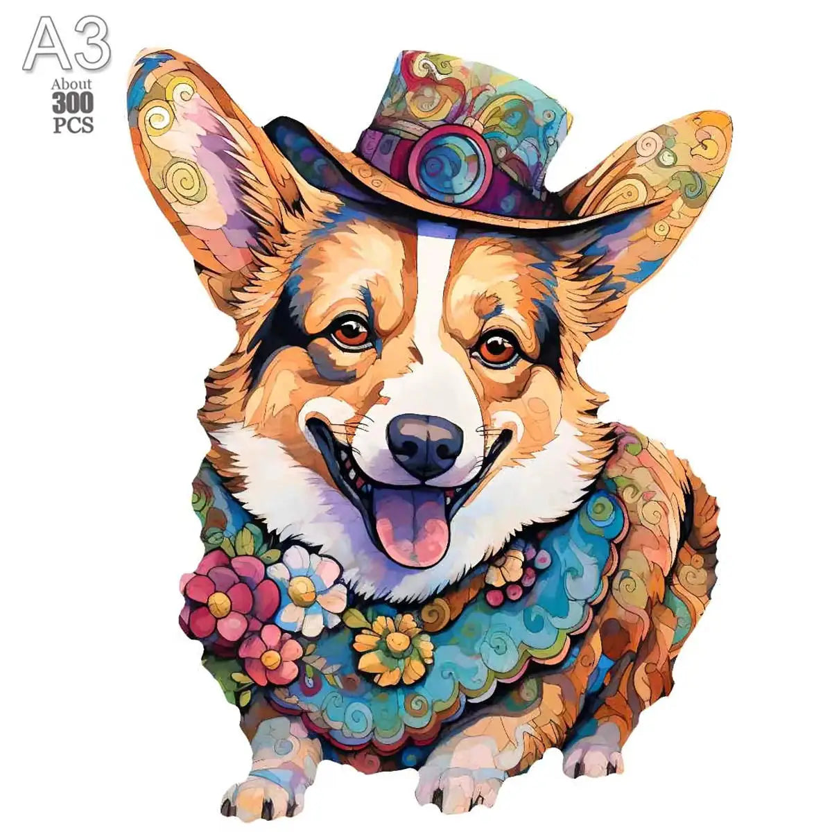 Lovely cat wood jigsaws creative games brain twister holiday gifts wooden animal puzzle kids adults high-quality diy