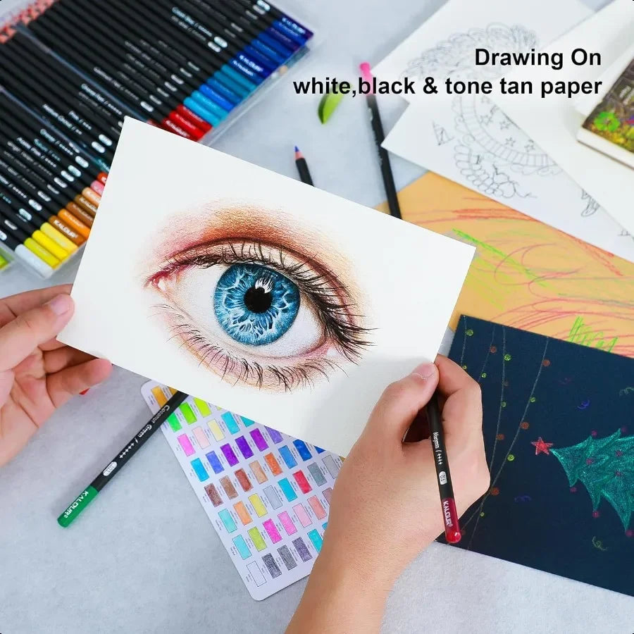 72 count colored pencils for adult coloring books soft core ideal drawing blending shading color set gift begin